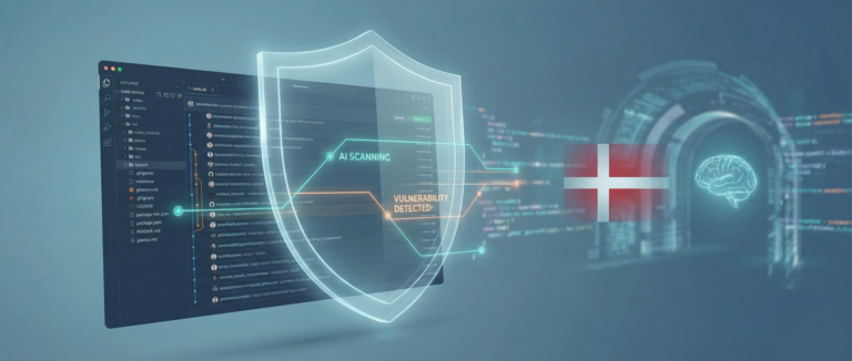 Illustration af open source-sikkerhed i AI-æraen