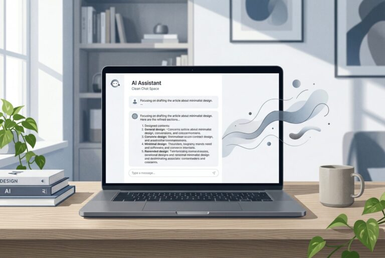 Illustration af Claude reklamefri AI-assistent